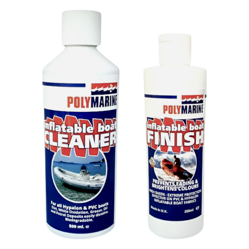 Inflatable Boat Cleaner and Inflatable Boat Finisher Kit