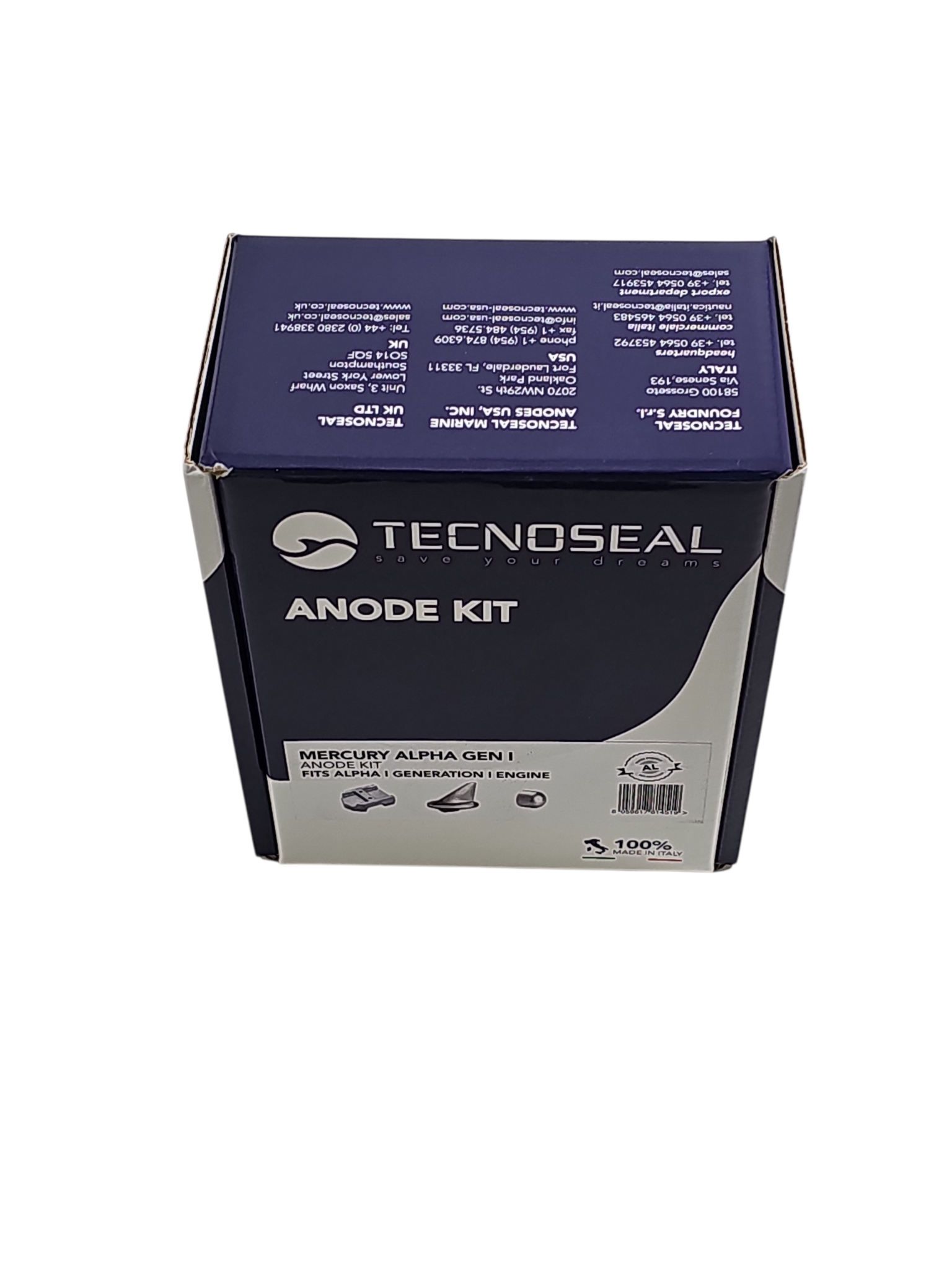 Mercury MerCruiser Alpha One Gen 1 Anode Kit – Tecnoseal KITALPHAONEGEN1AL (Aluminium)