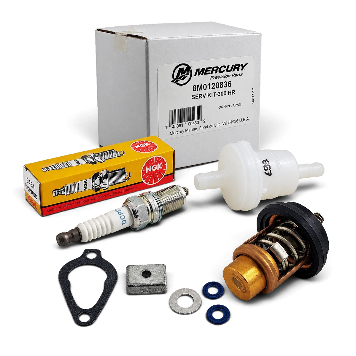 Mercury 4/5/6hp Service Kit 300hr - 8M0120836