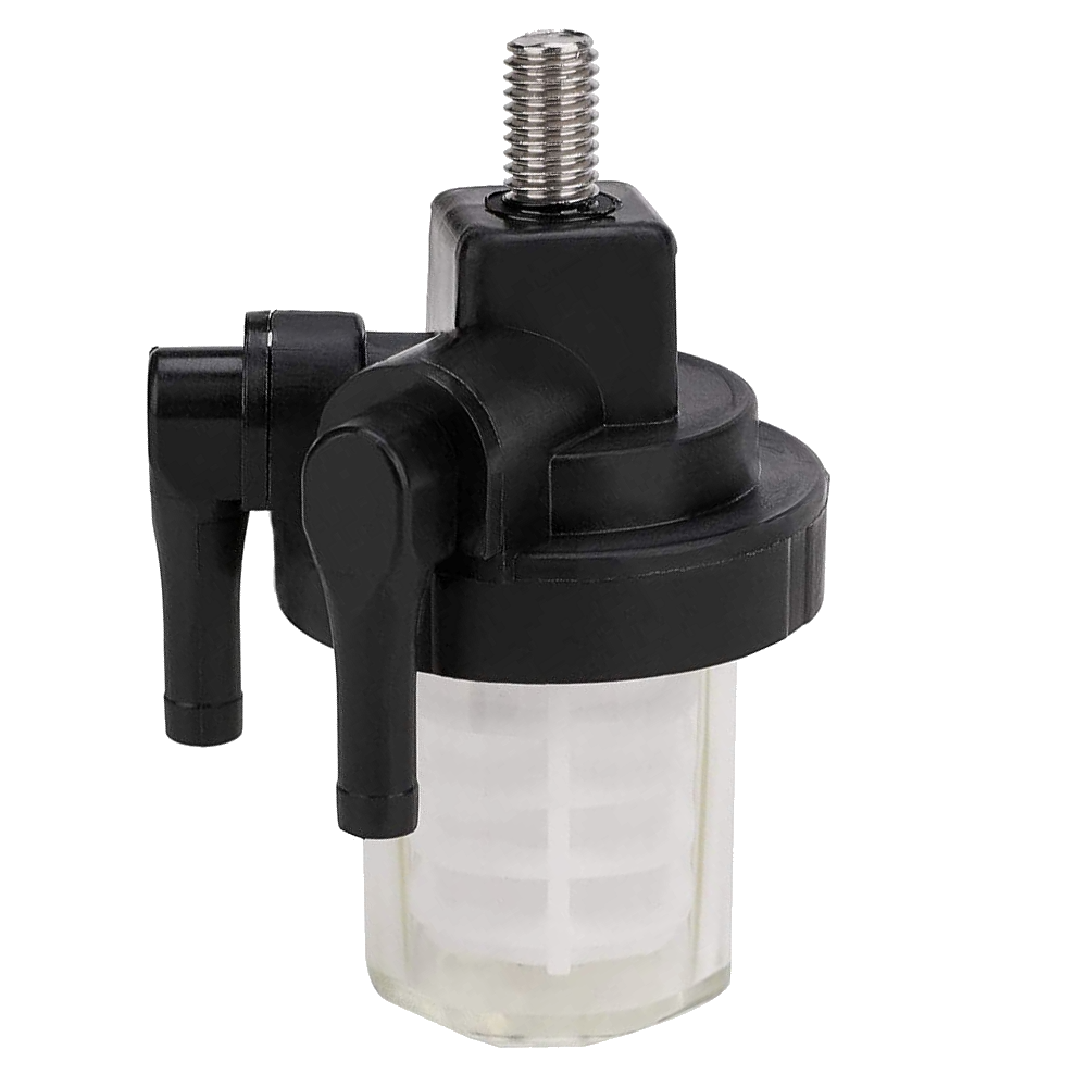 Genuine Yamaha outboard fuel filter for 2-stroke 8-90hp and 4-stroke 9.9-50hp.