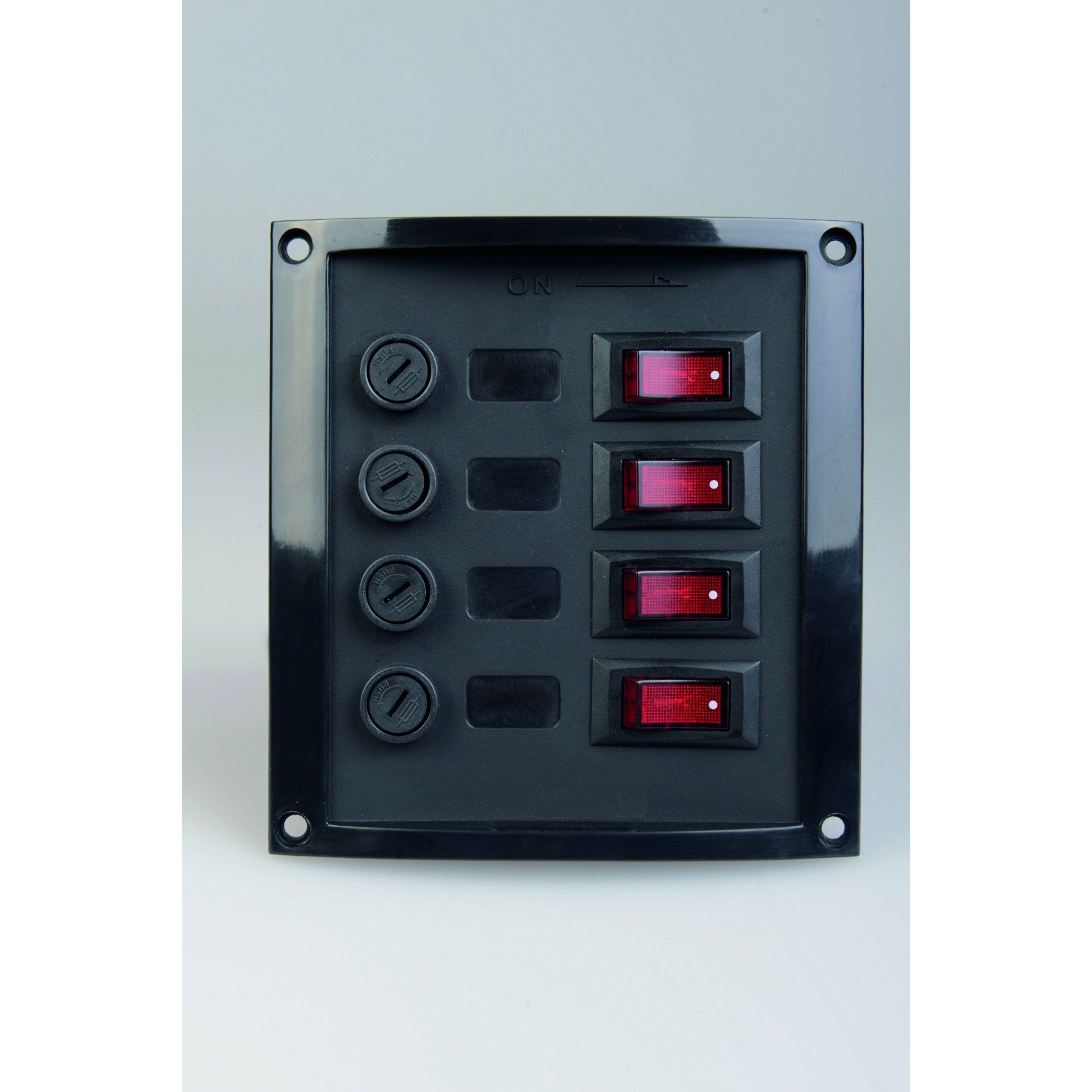 Talamex Switch Panel 4-Fuses Black 14577004