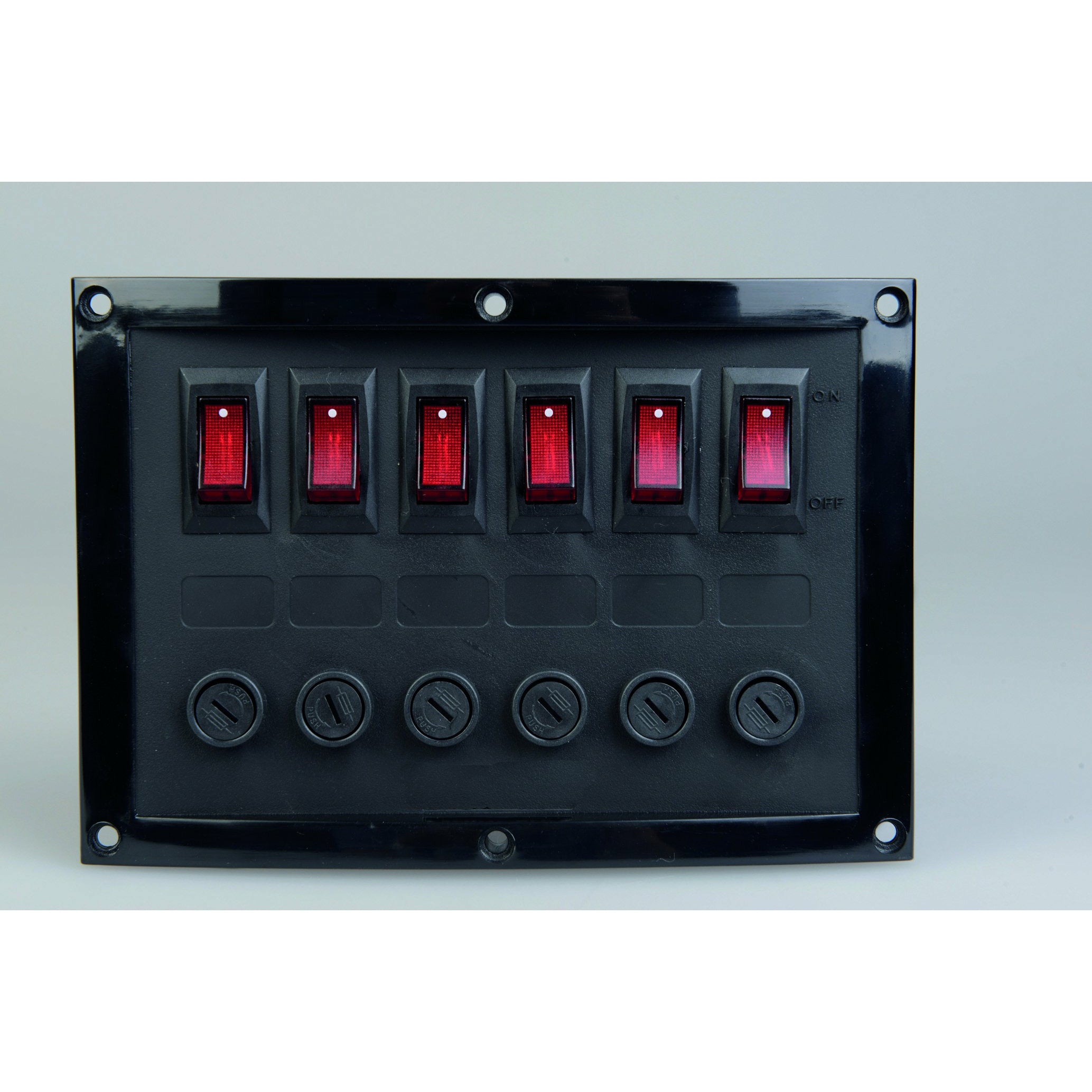 Talamex Switch Panel 6-Fuses Black 14577026