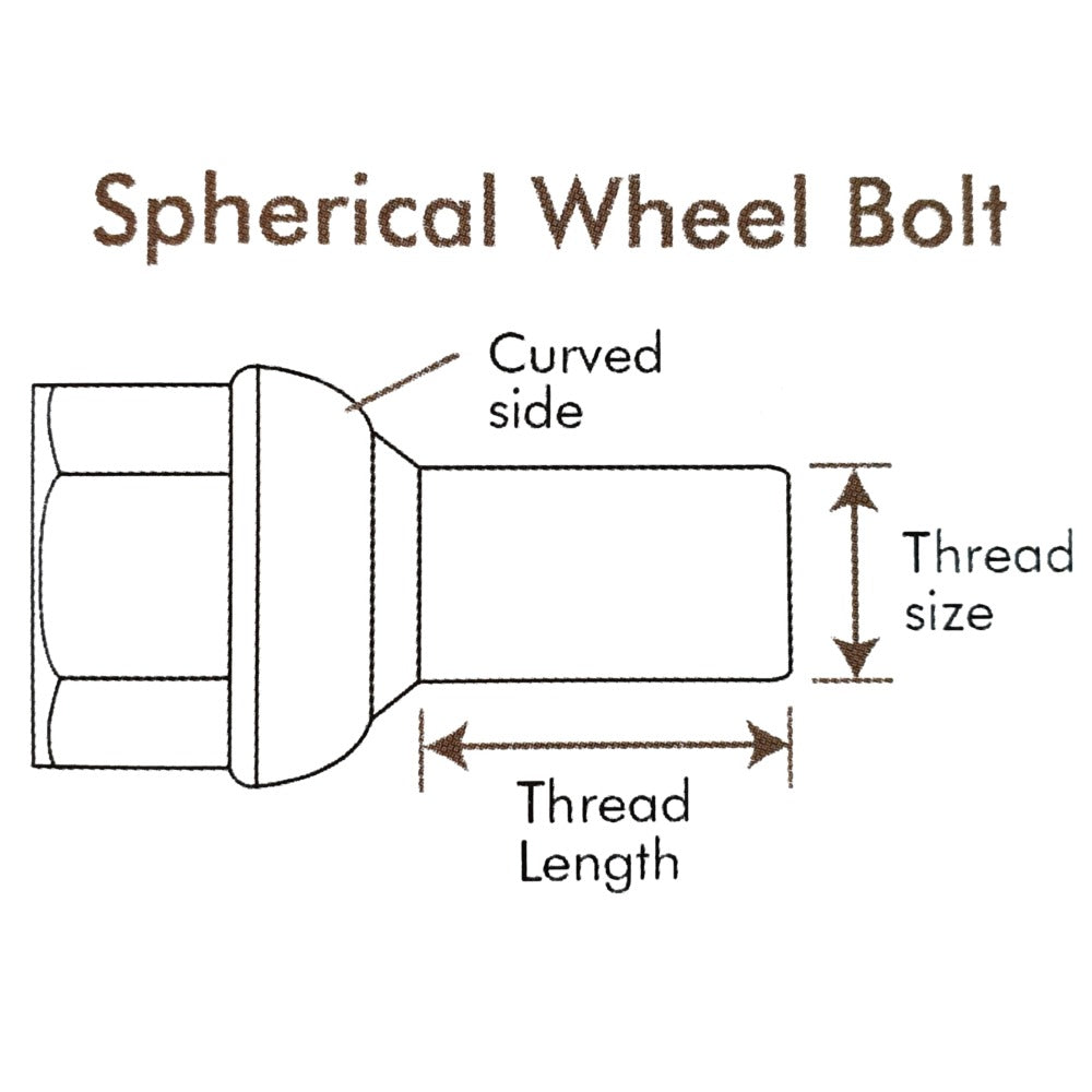 M12 Spherical Wheel Bolt