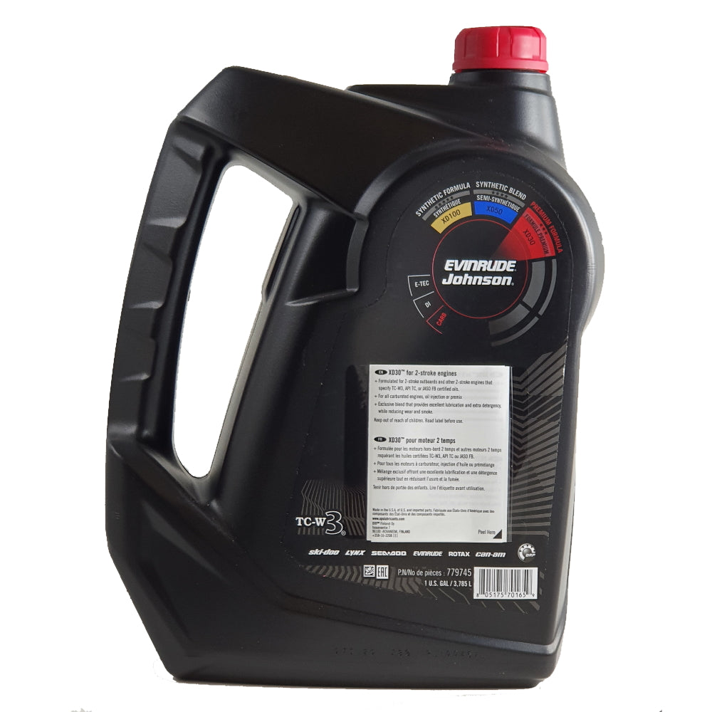 Evinrude XPS Marine Oil, XD30 Premium Formula Engine Oil for 2-Stroke
