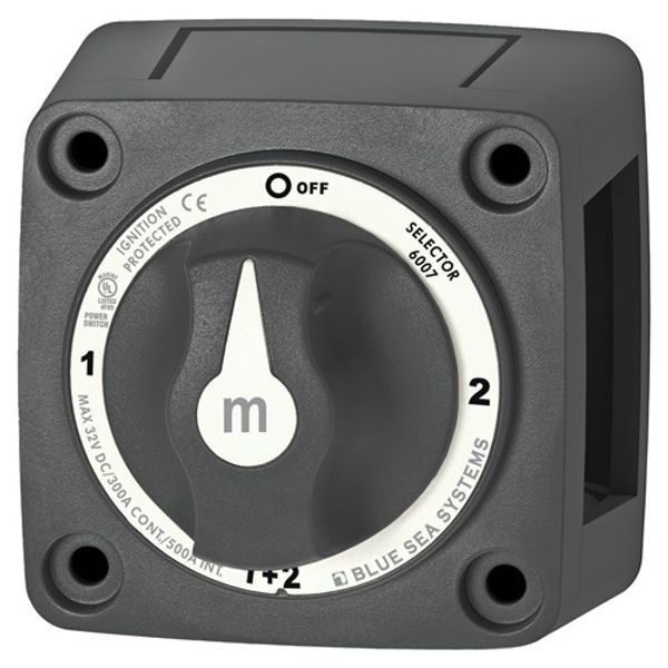 Mini Switch On/Off with Knob 300A Black
