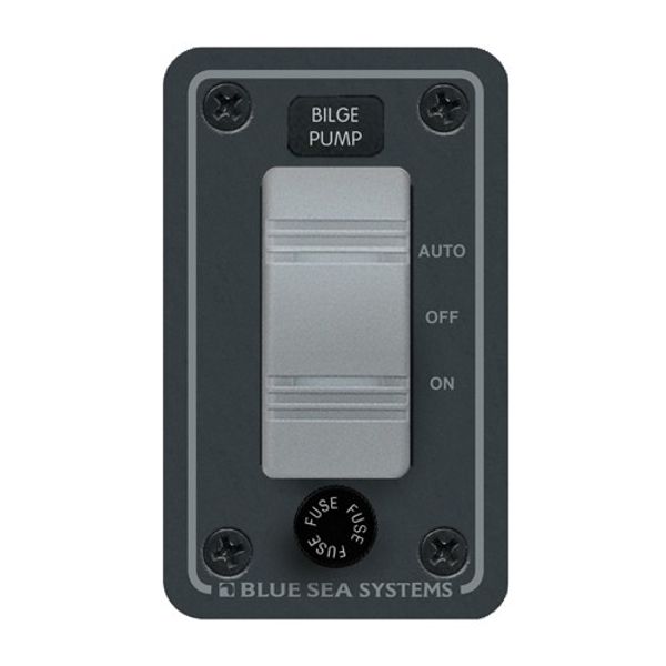 Bilge Pump Waterproof Panel Vertical, Blue Sea, Black