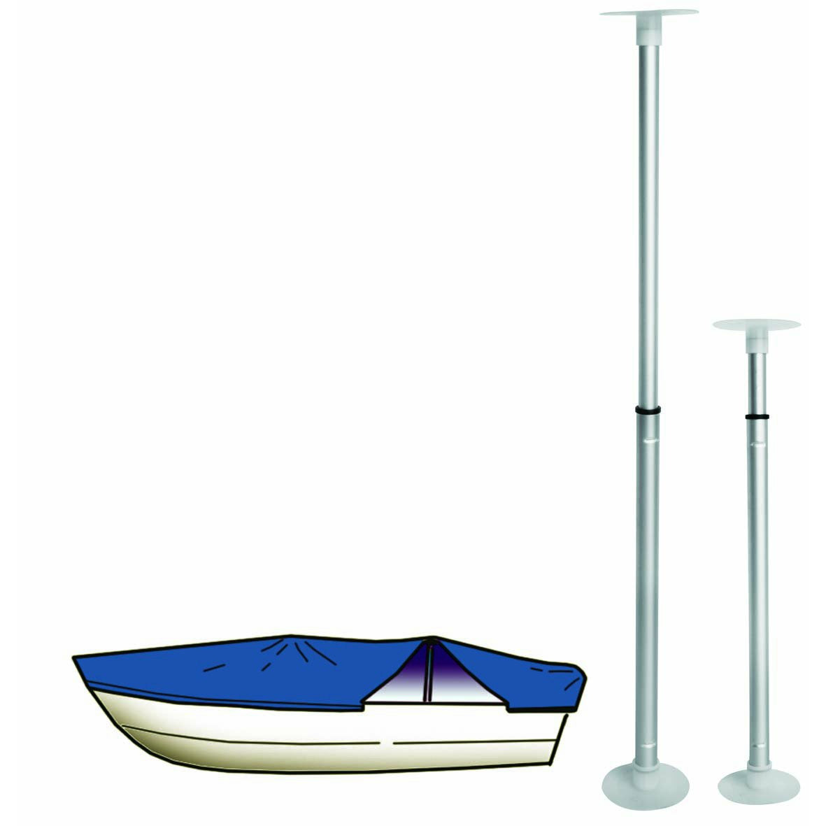 Talamex Alu.Poles For Boat Cover 60-100CM 85930200