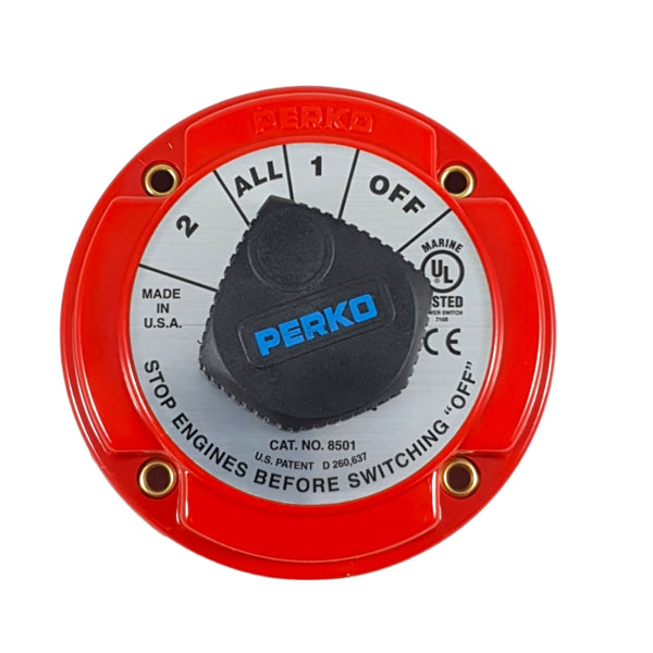Perko 8501DP Marine Battery Selector Switch
