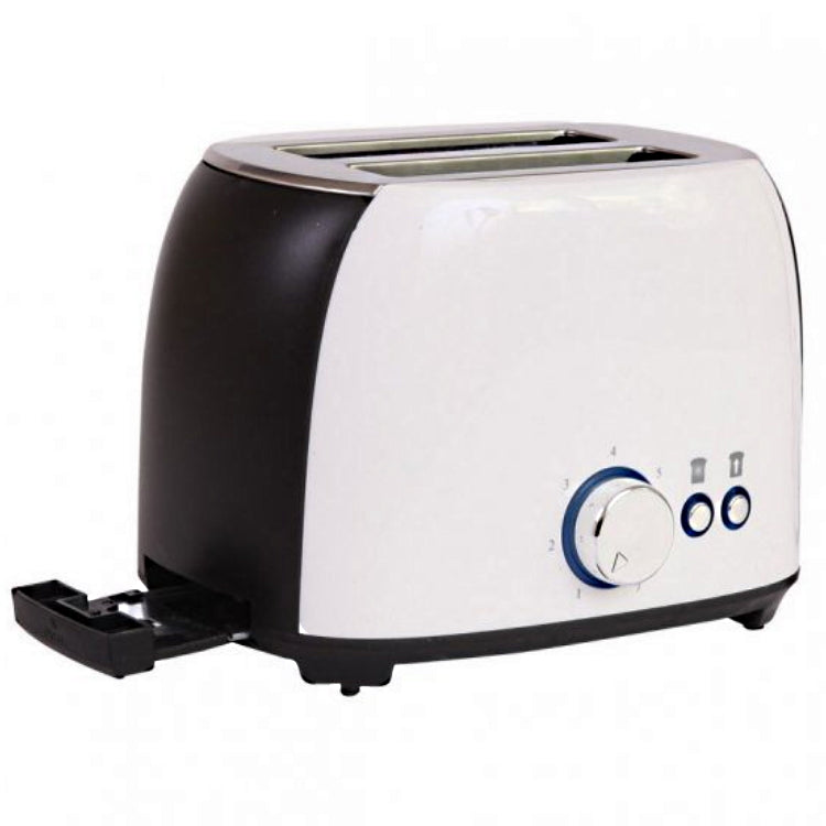 Powerpart 2 Slice Toaster - White And Black 240V