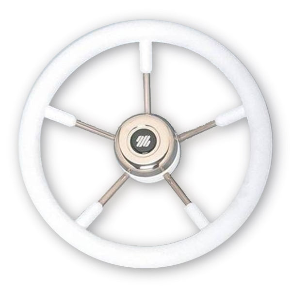 Steering Wheel SS Soft Grip 350mm - White